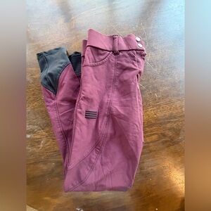 GhoDho plum/rose and Black Riding Pants